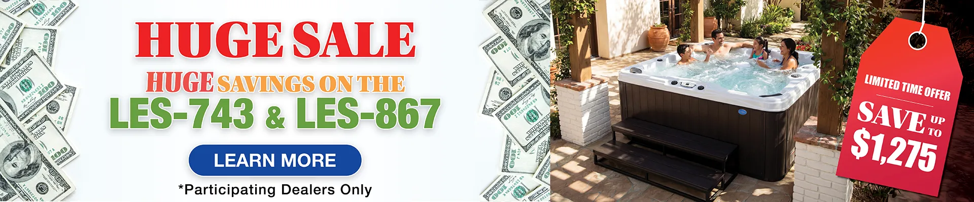 Calspas hot tub being used in a family setting - Cedar Park